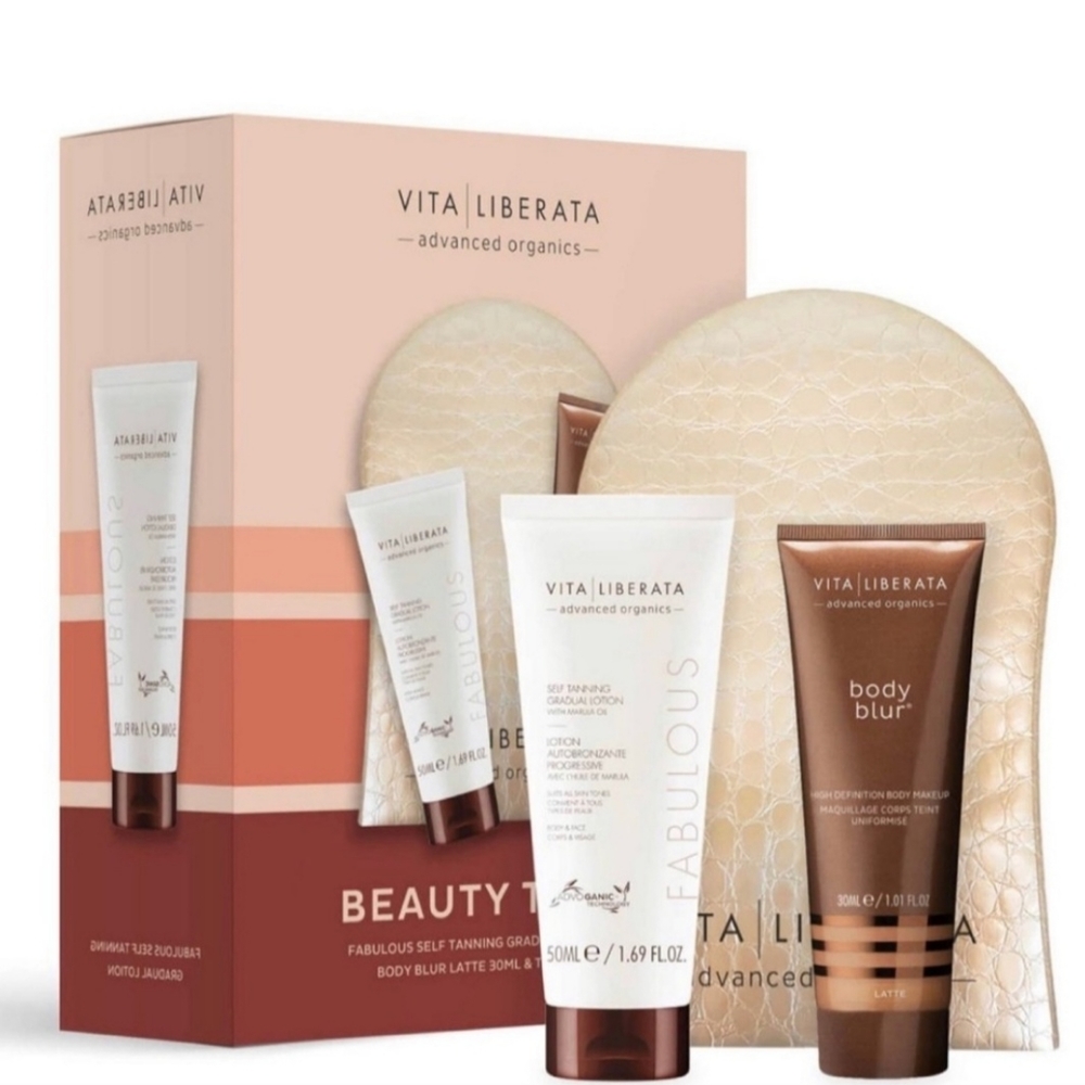 Vita Liberata Beauty on the Go 3 PC Travel Self-tanning Kit NIB